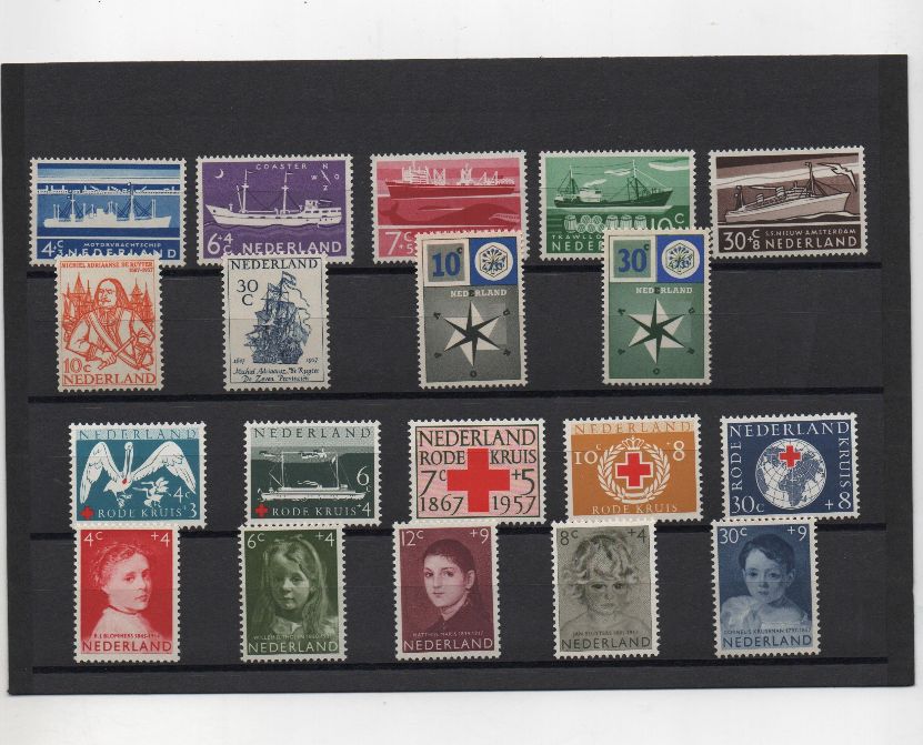 COLECCION SELLOS HOLANDA 1957